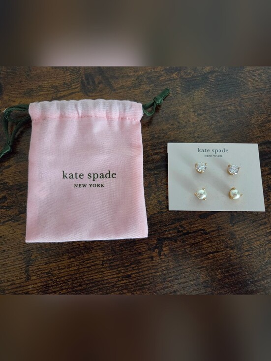 kate spade Jewelry - kate spade Rise And Shine Pearl and Crystal Stud Earrings